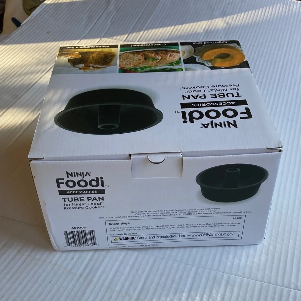 NINJA FOODIE Tube Pan Cakes Bread and Bun Cakes 8.89 x 4.02 inches